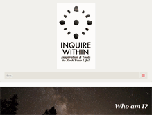 Tablet Screenshot of inquirewithin.com